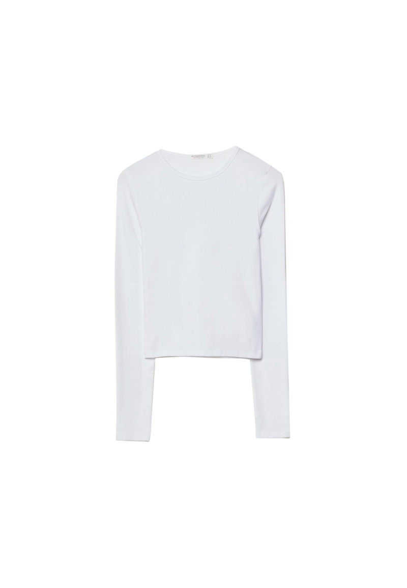 Базовая хлопковая футболка с длинными рукавами