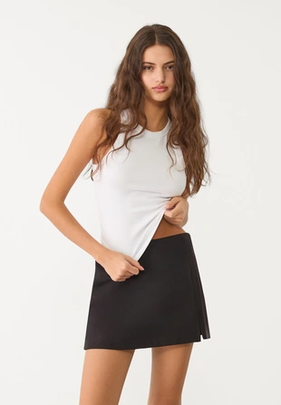 Юбка-шорты с разрезом сбоку- Заказать в России