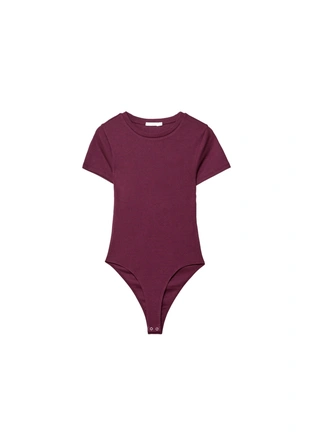 Базовый боди с круглым вырезом- Заказать в России