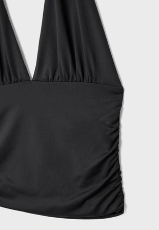 Топ халтер со сборками- Заказать в России