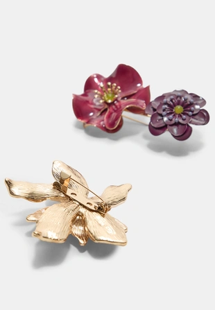 Набор из 3 значков с цветами- Заказать в России