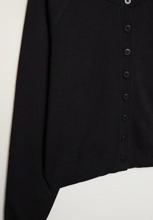 Трикотажный жакет на пуговицах с рукавами реглан- Заказать в России