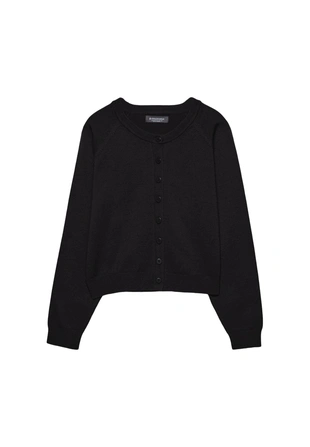 Трикотажный жакет на пуговицах с рукавами реглан- Заказать в России