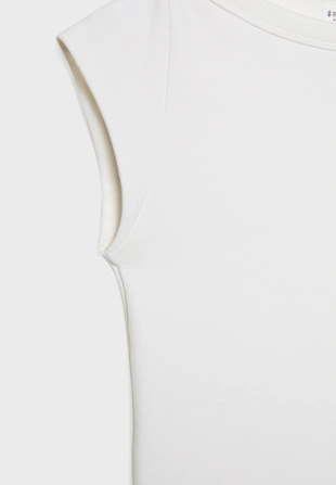 Базовая футболка с вырезом «лодочка»- Заказать в России