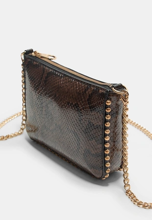 Мини-сумочка в горошек с анималистическим принтом- Заказать в России