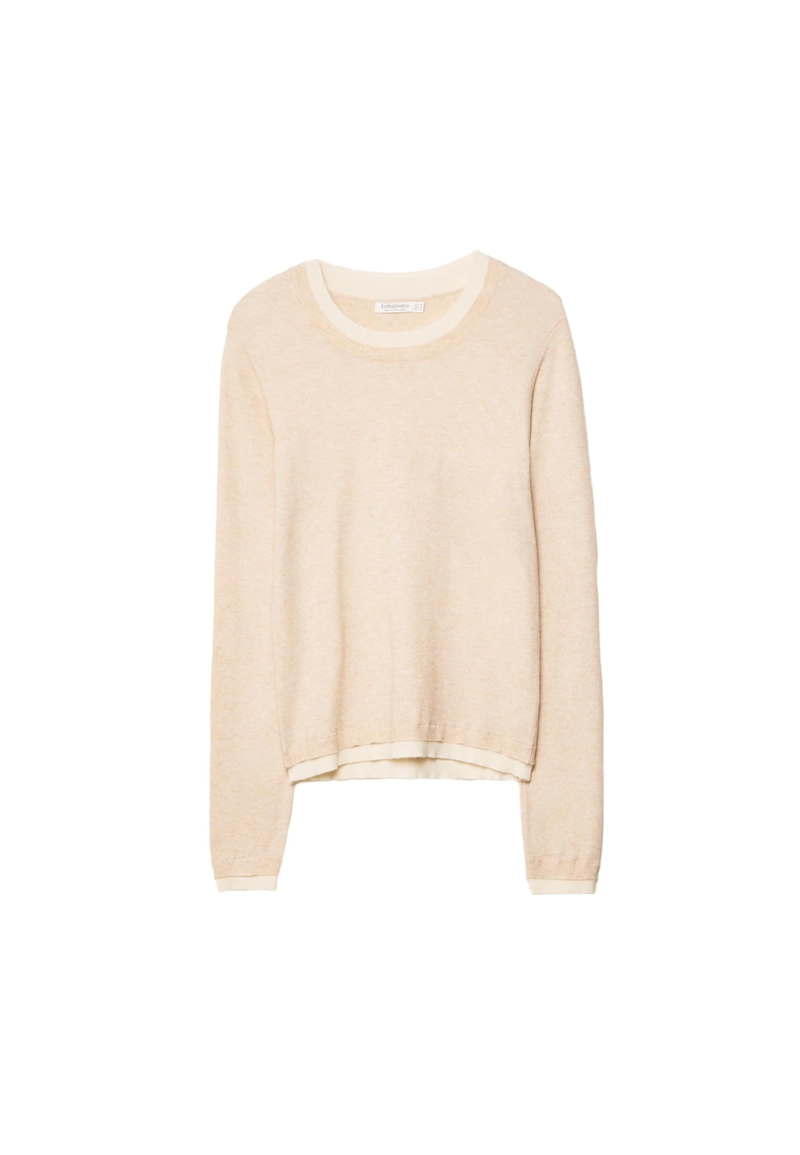 Джемпер трикотажный с ярким контрастом