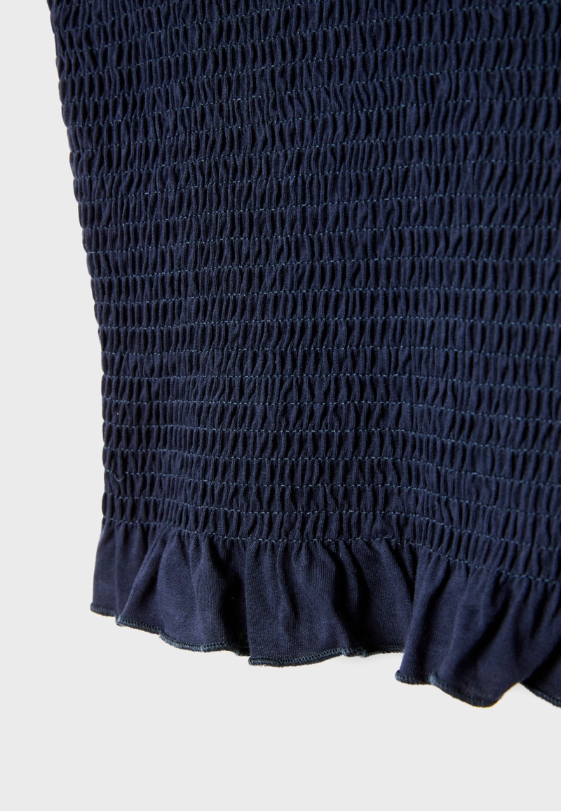 Топ на бретельках с резинками