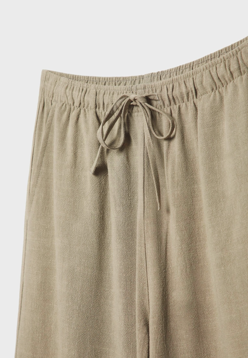 Струящиеся брюки с льном