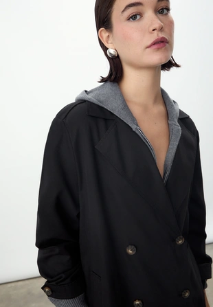 Длинный струящийся тренч- Заказать в России