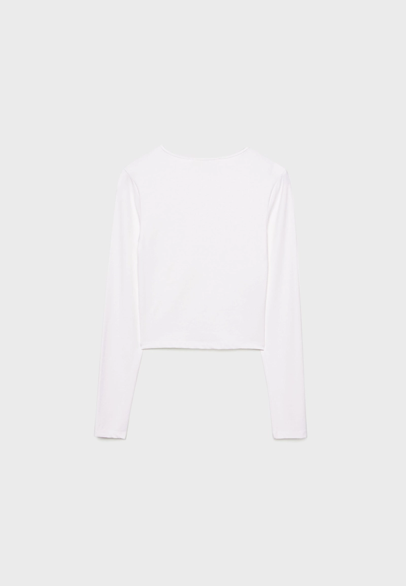 Лонгслив из полиамида с длинными рукавами