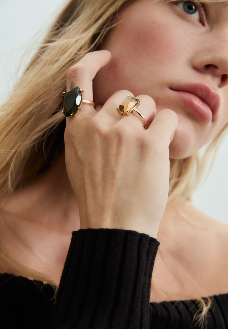 Набор из 3 комбинированных колец