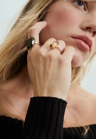 Набор из 3 комбинированных колец- Заказать в России