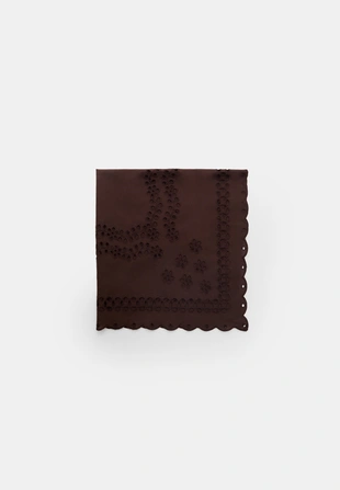 Хлопковый платок с вышивкой- Заказать в России