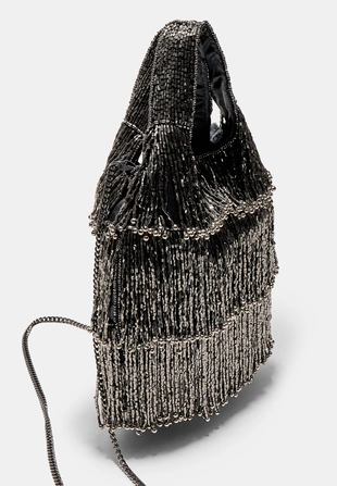 Сумка с бахромой и бусинами- Заказать в России