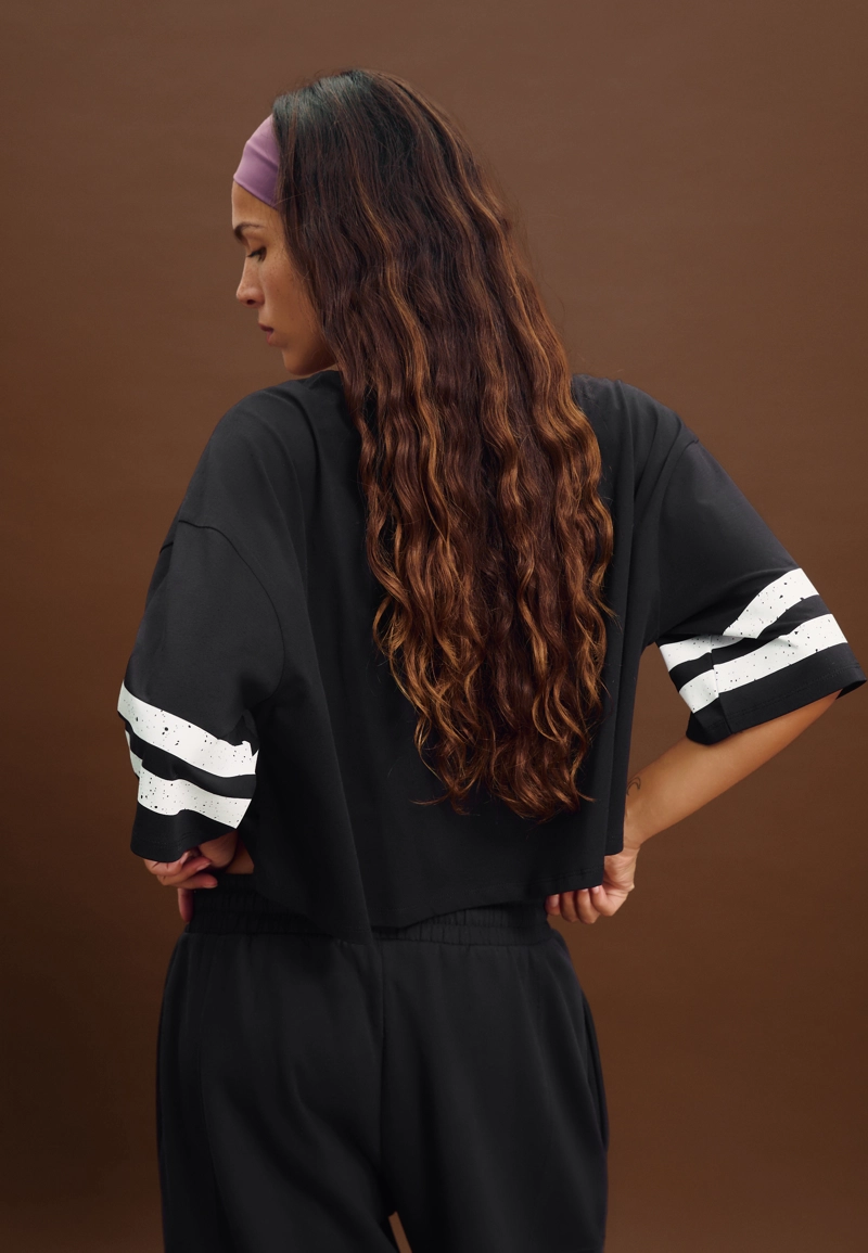 Укороченная футболка New York