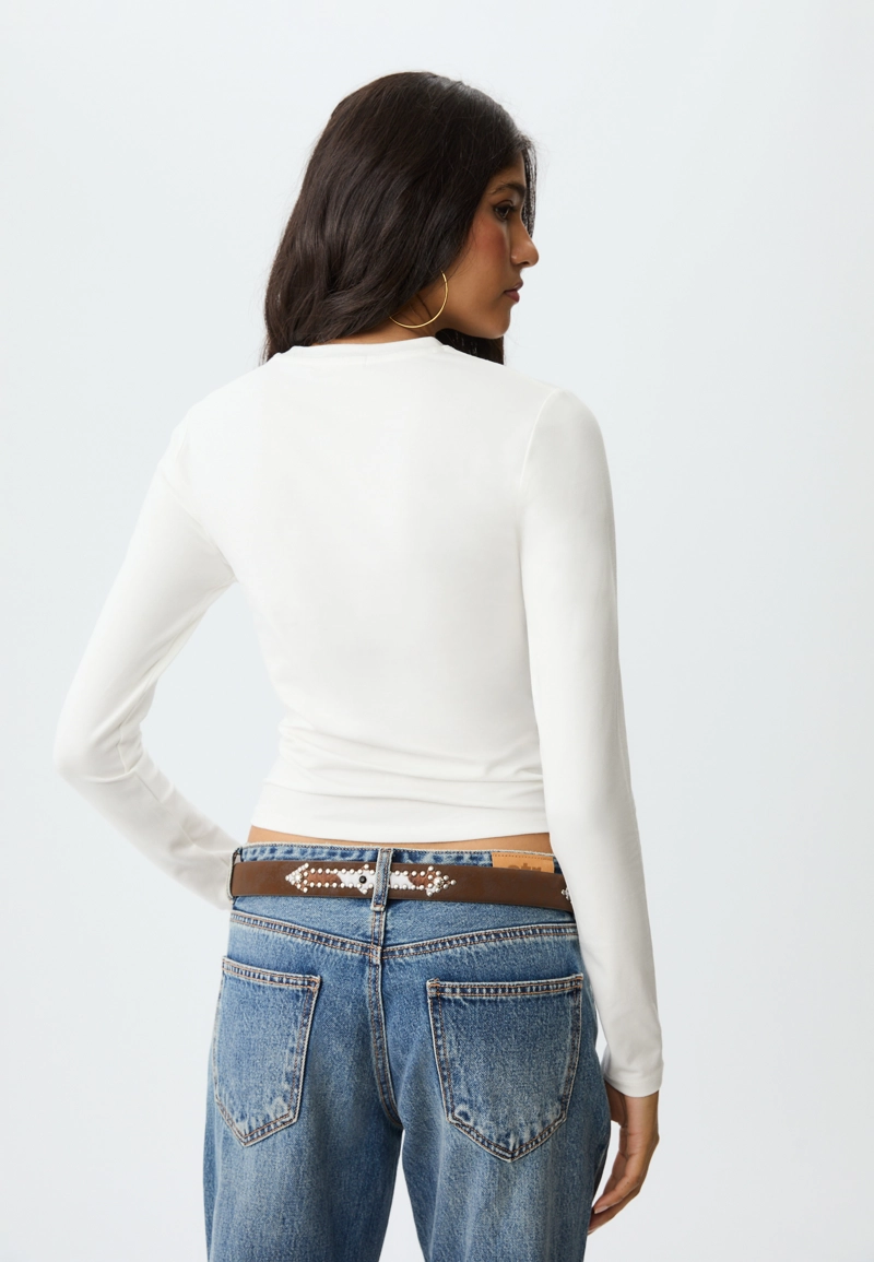 Базовая футболка с круглым вырезом