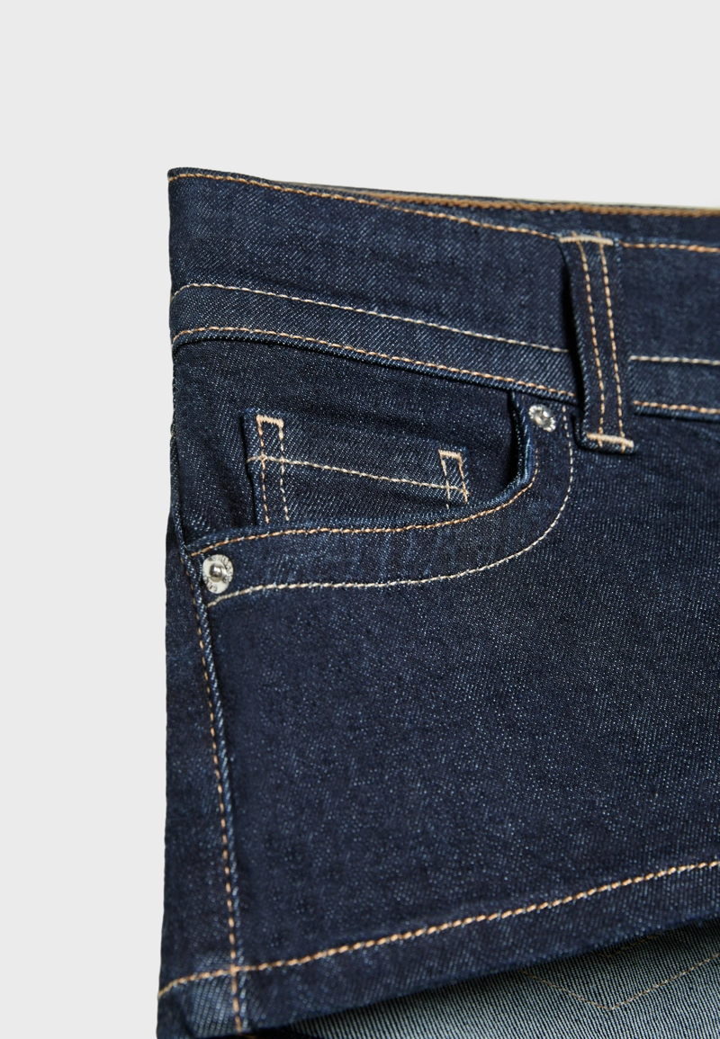 Джинсовые микрошорты