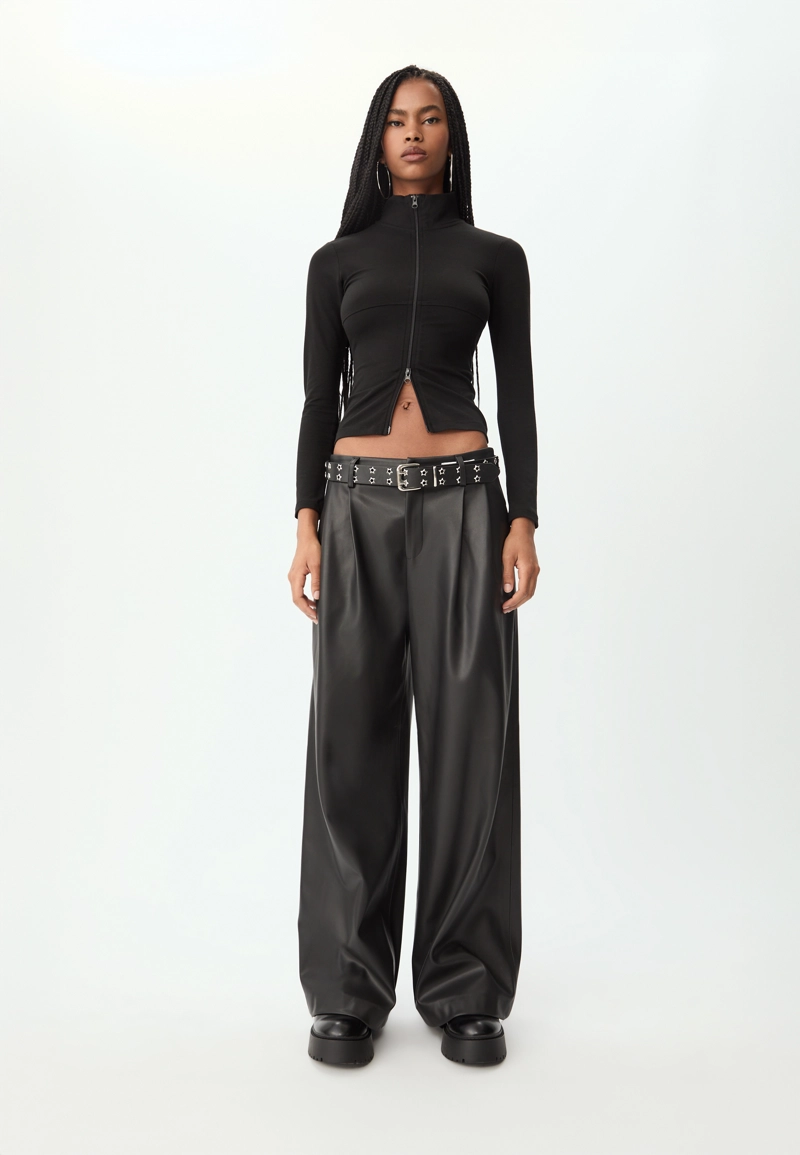 Футболка на двойной молнии