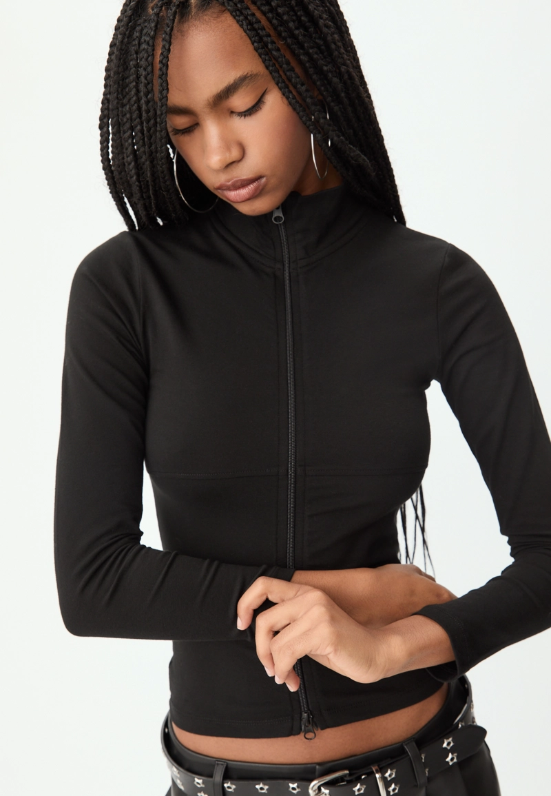 Футболка на двойной молнии