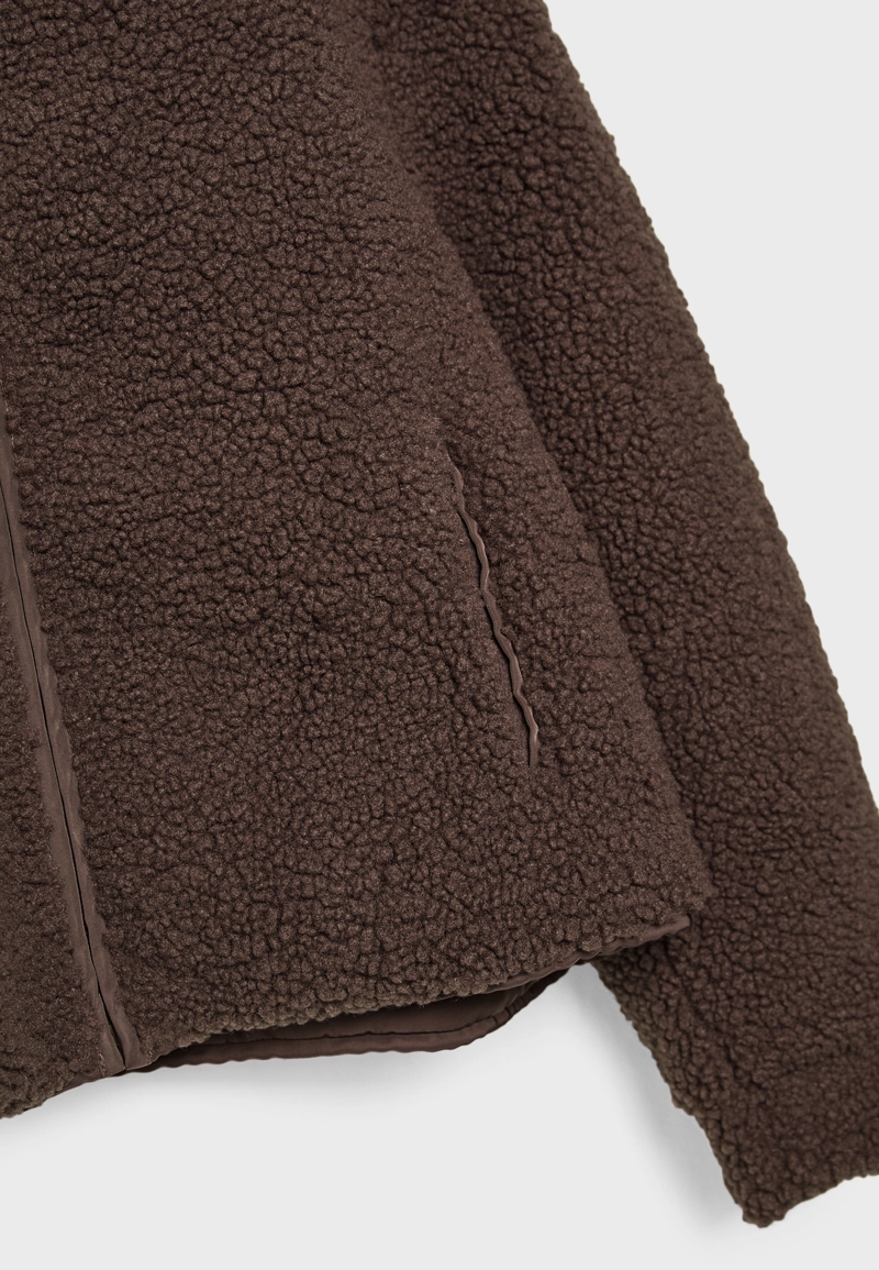 Куртка на молнии под искусственную овчину