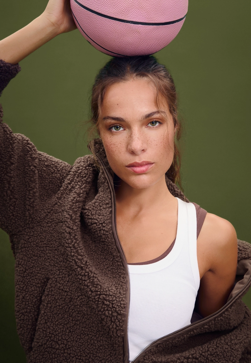 Куртка на молнии под искусственную овчину