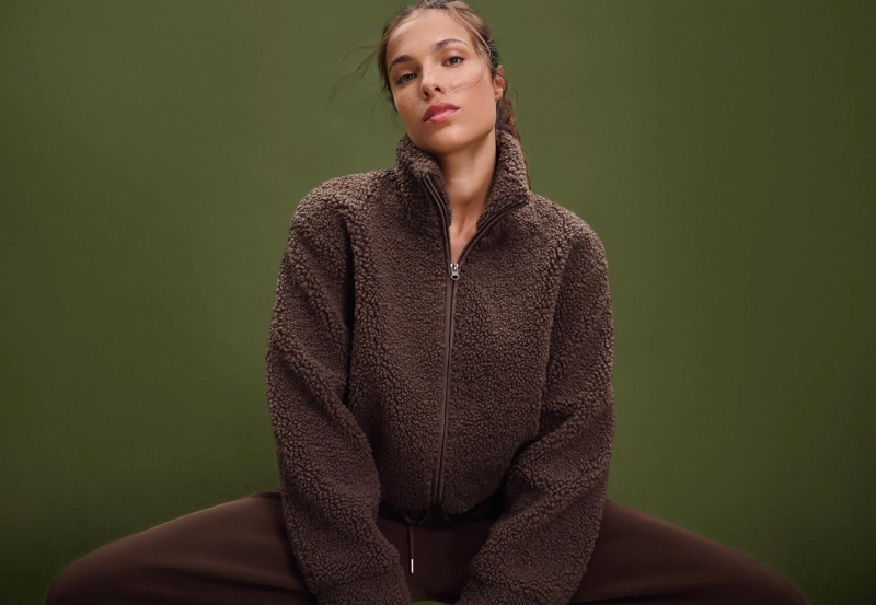 Куртка на молнии под искусственную овчину