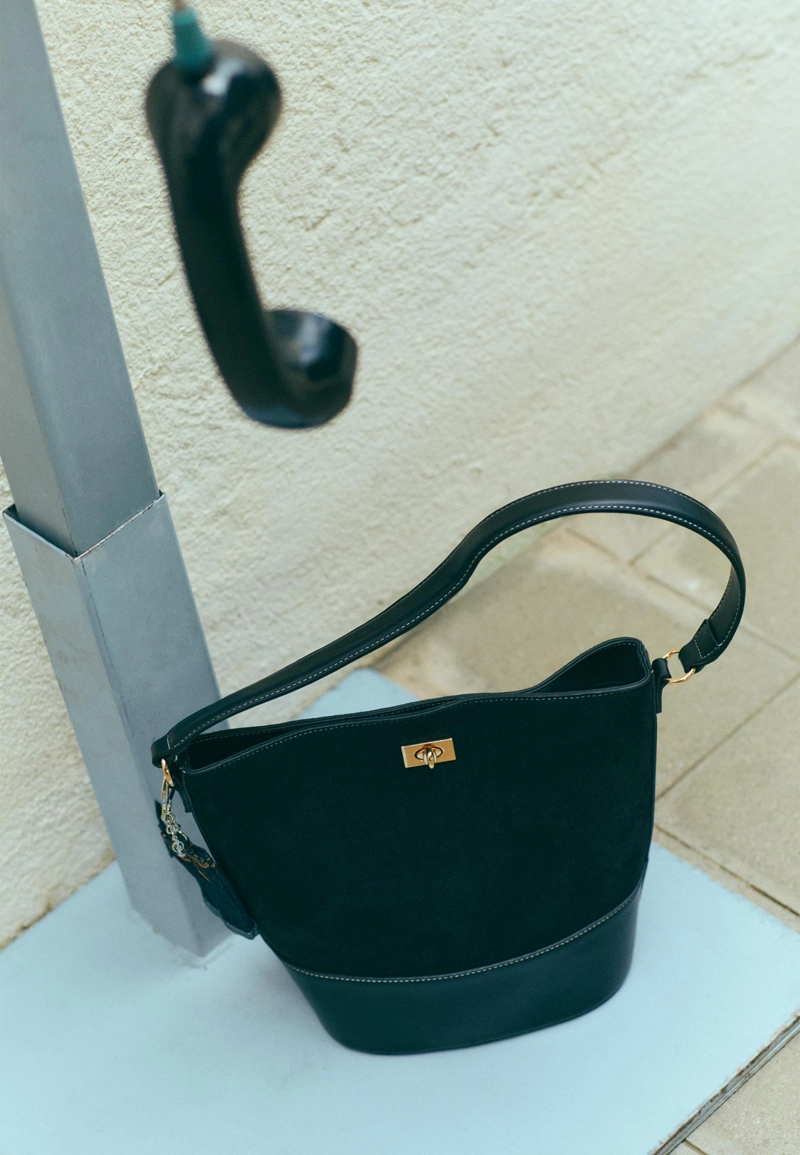 Комбинированная сумка-корзина