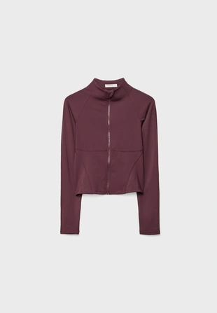 Облегающая куртка на молнии- Заказать в России