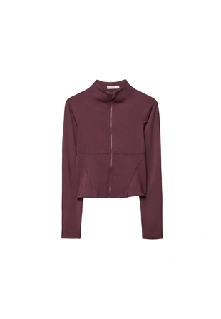 Облегающая куртка на молнии- Заказать в России