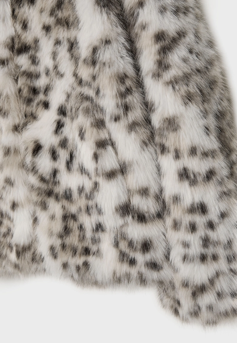 Куртка из искусственного меха с леопардовым принтом