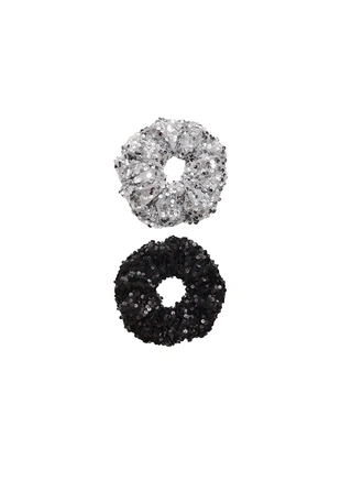 Набор из 2 резинок для волос с пайетками- Заказать в России