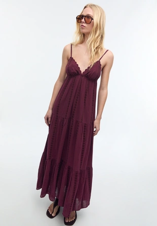 Длинное струящееся платье с открытой спиной- Заказать в России