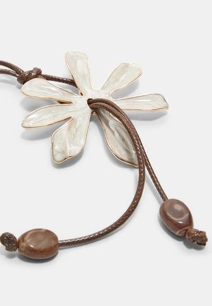 Ecru|3253/908 - Stradivarius Брелок-подвеска в виде эмалированного цветка