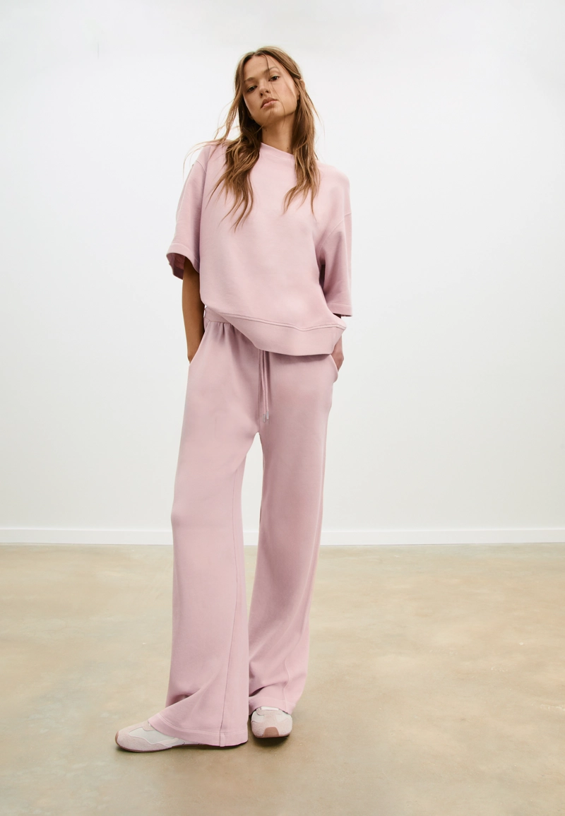 Толстовка с короткими рукавами с эффектом потертости