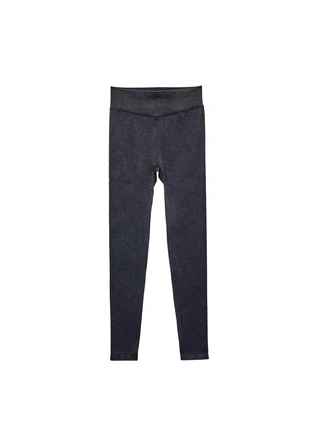 Легинсы с высокой посадкой и эффектом стирки- Заказать в России