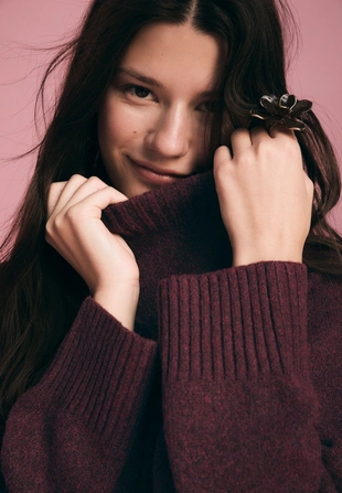 Базовый вязаный свитер- Заказать в России