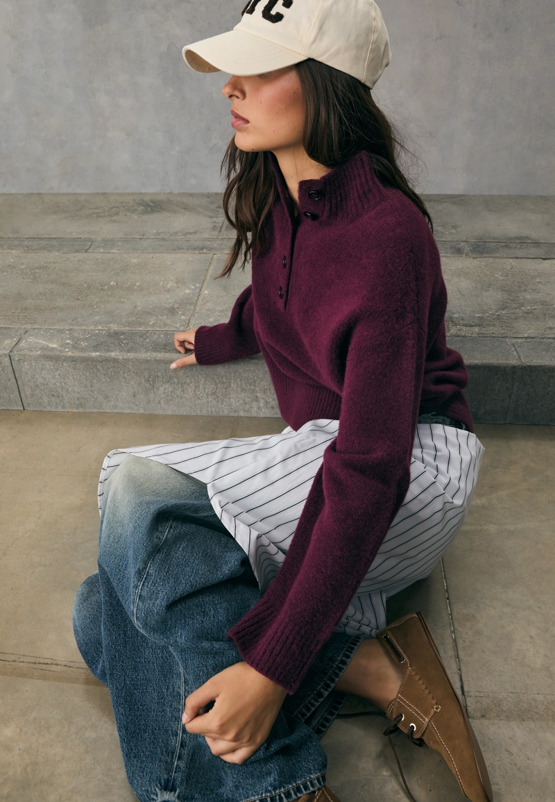 Вязаный джемпер с пуговицами