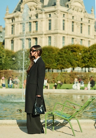 Длинное прямое пальто- Заказать в России