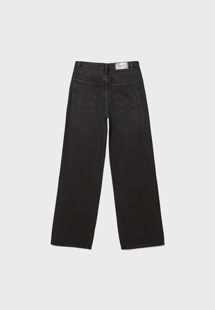 Джинсы прямого кроя с блестящей отделкой- Заказать в России