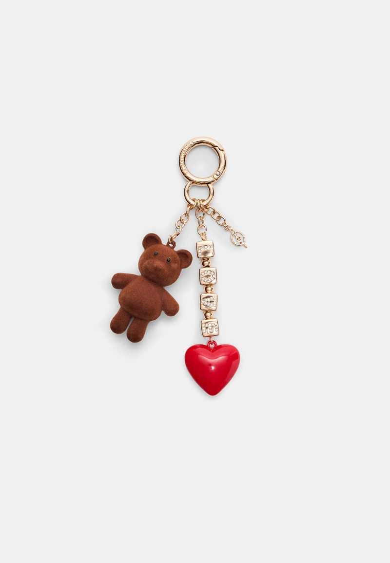 Металлический шарм в виде медвежонка