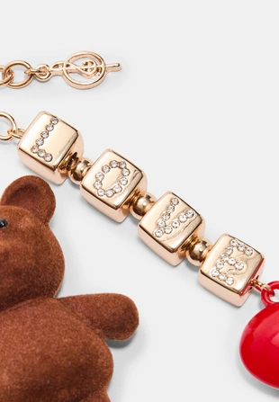 Металлический шарм в виде медвежонка- Заказать в России