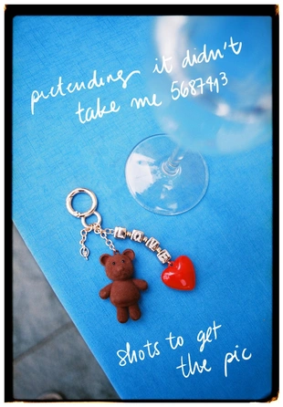 Металлический шарм в виде медвежонка- Заказать в России