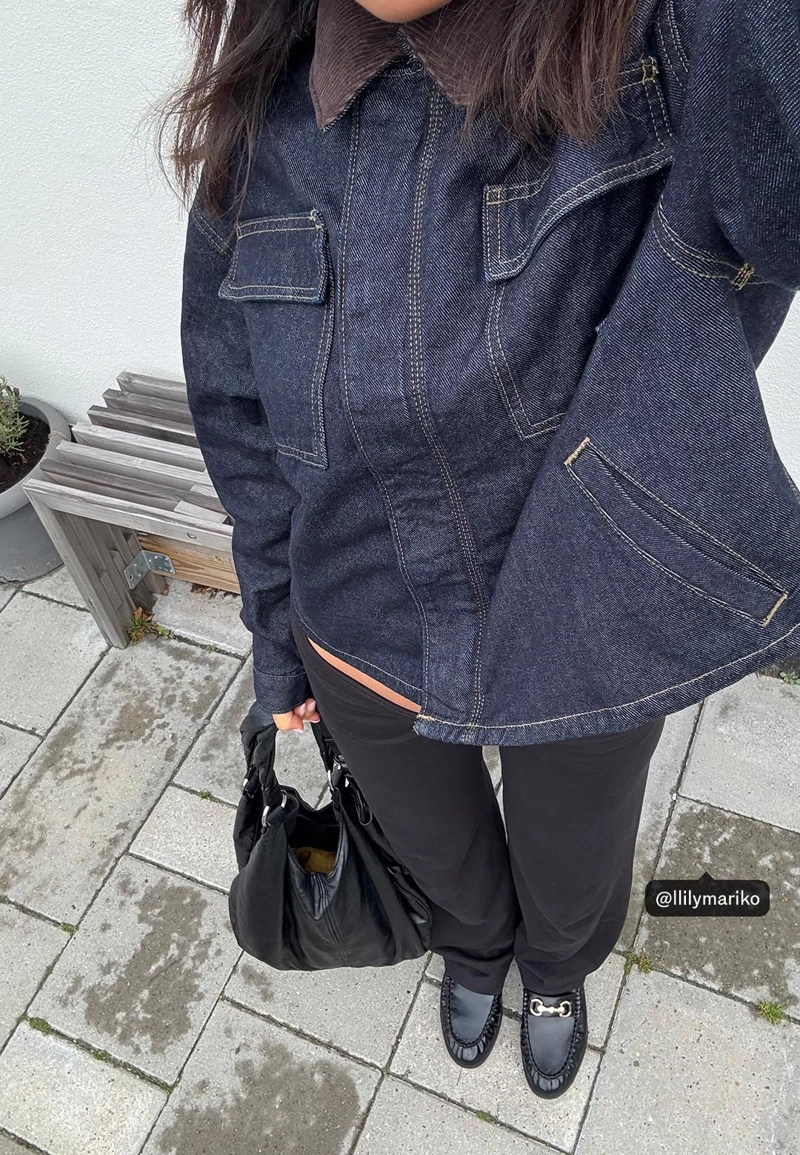 Прямые брюки с отворотом на поясе