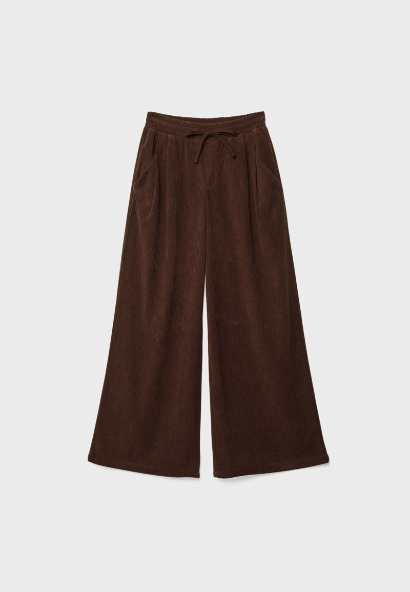 Вельветовые джоггеры на шнурках