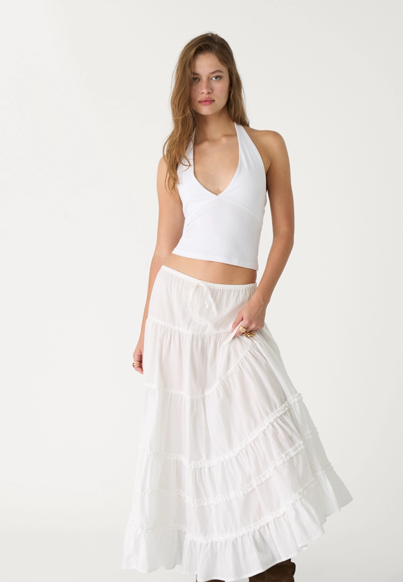 Топ халтер с V-образным вырезом