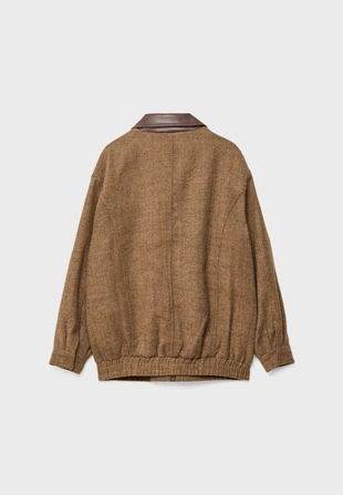 Куртка с карманами в елочку- Заказать в России