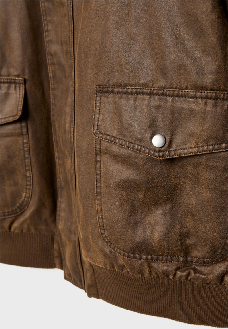 Длинная куртка из искусственного меха