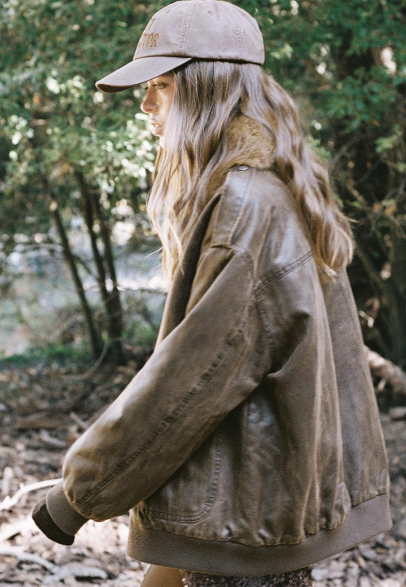 Длинная куртка из искусственного меха