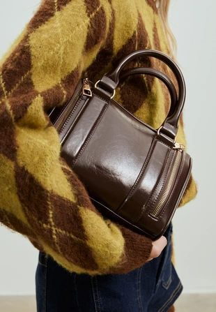 Сумка из искусственной кожи на молнии- Заказать в России