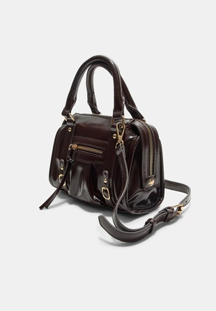 Купить Stradivarius Сумка-боулинг с плечевым ремнем из искусственной кожи